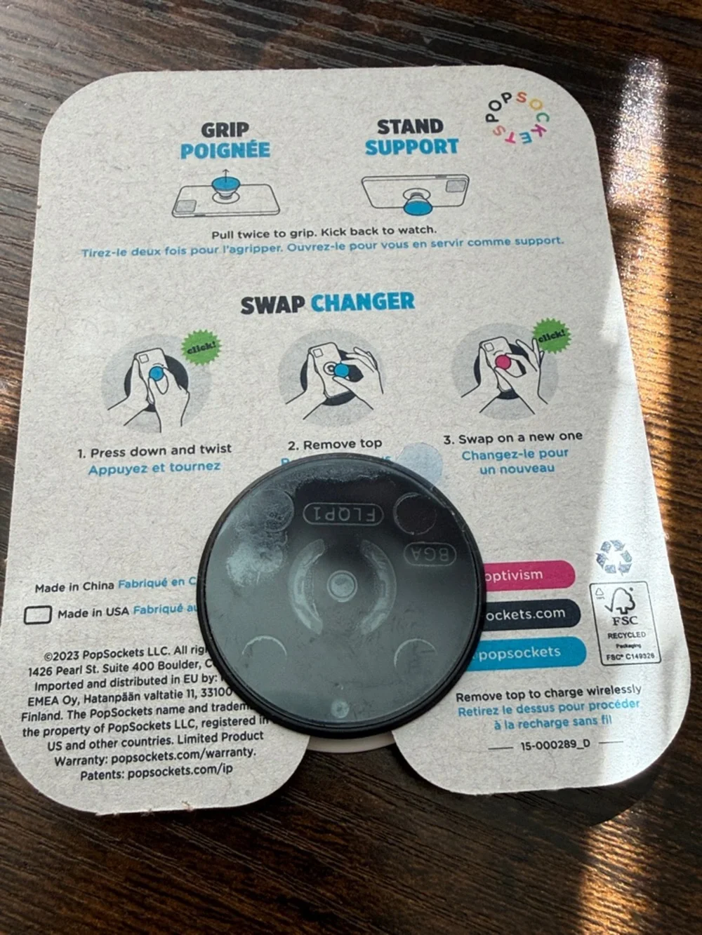 Popsockets PopGrip - Go Away, I’m Reading! New in package!